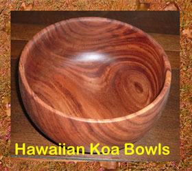 KOA WOOD BOWLS FROM HAWAII