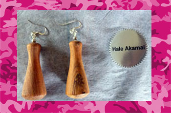 hawaiian wood earrings