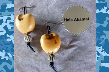 kukui earrings from hawaii
