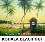 HAWAIIAN ART KOHALA BEACH HUT