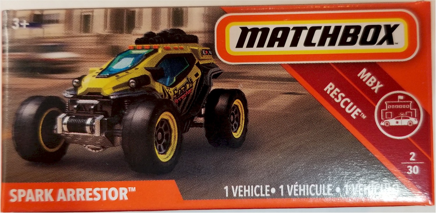 39-nuevo en caja original Matchbox 2018-Spark Arrester-MBX Rescue