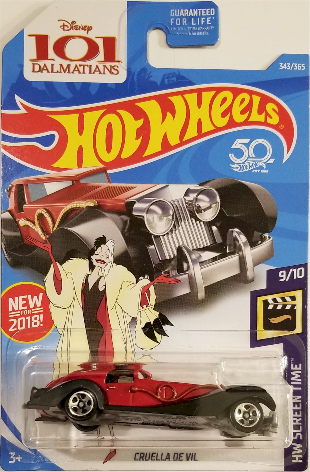 hot wheels 2018 cruella de vil