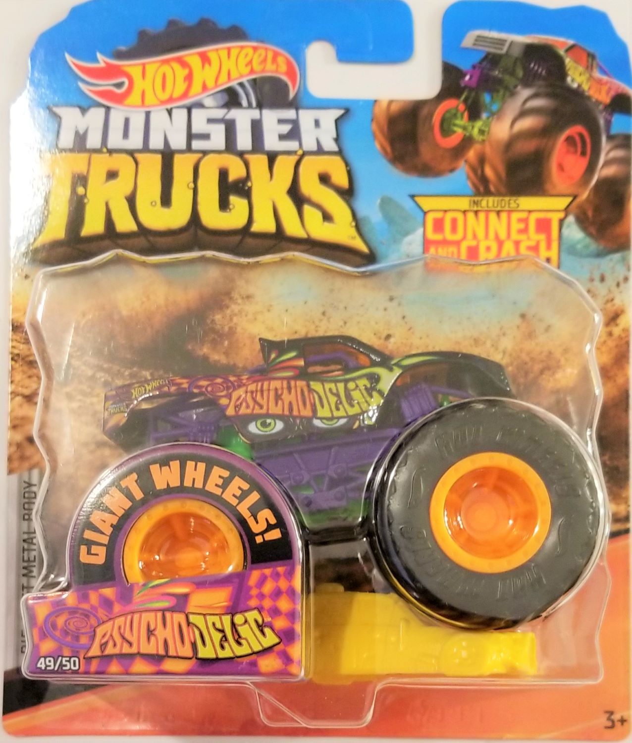 Hot Wheels - 2019 Monster Trucks Psycho-Delic 49/50 (BBGBT91 ...