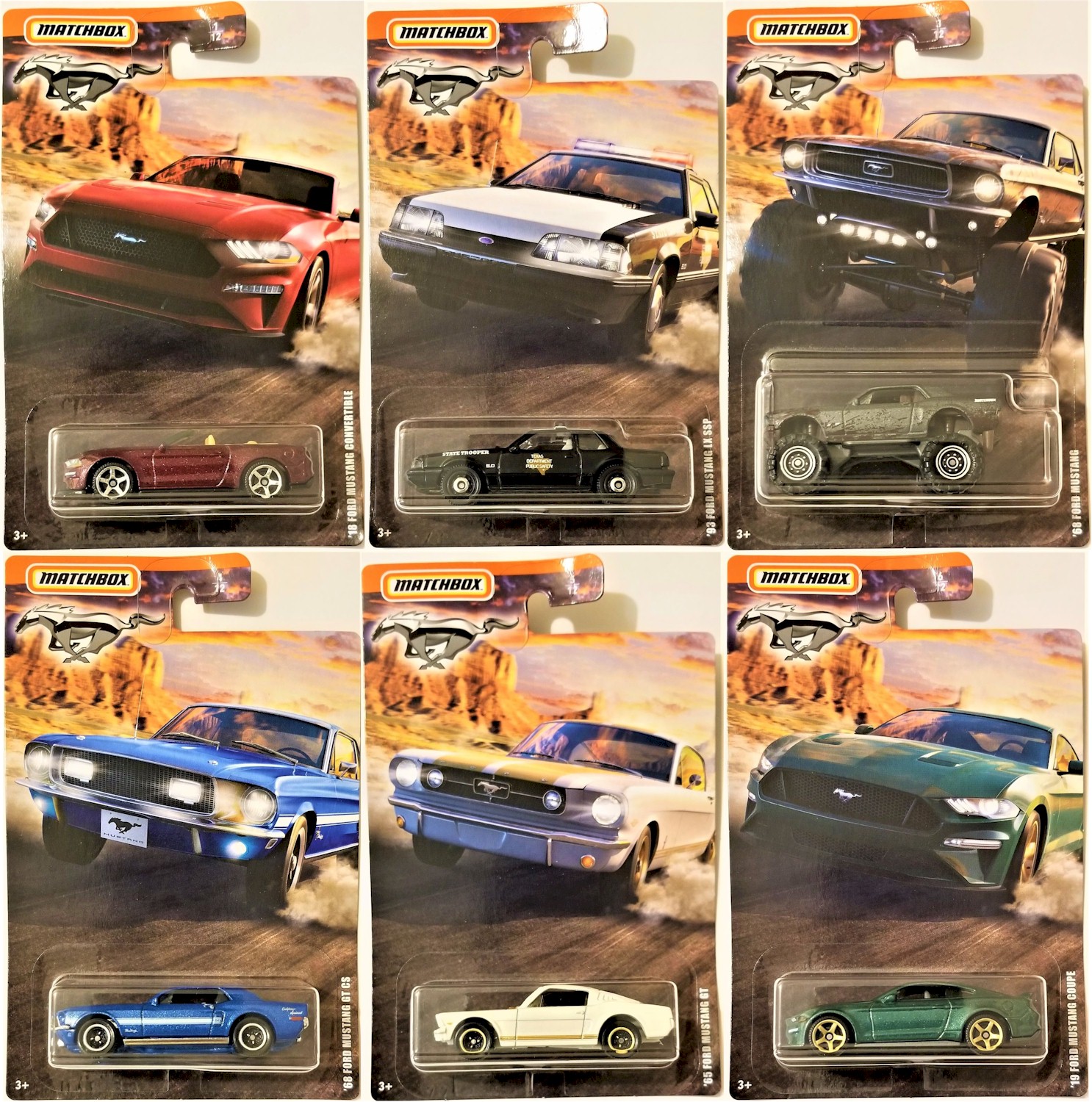 matchbox mustang set