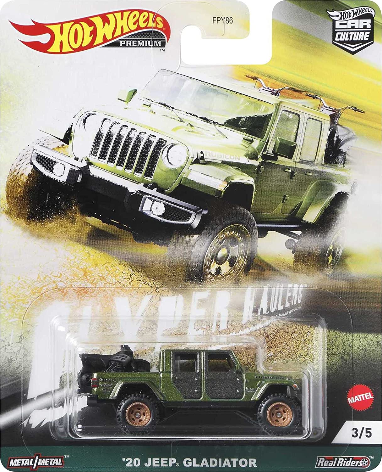 Hot Wheels Premium - Hyper Haulers 3/5 '20 Jeep Gladiator (BBGRJ86