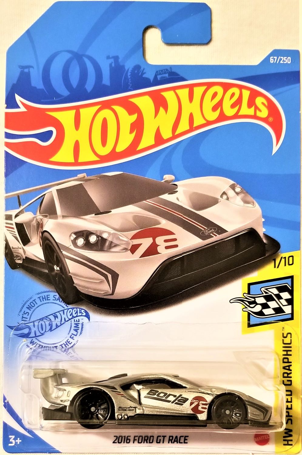 Hot Wheels 21 Hw Speed Graphics 1 10 16 Ford Gt Race 67 250 gry40 Ebay
