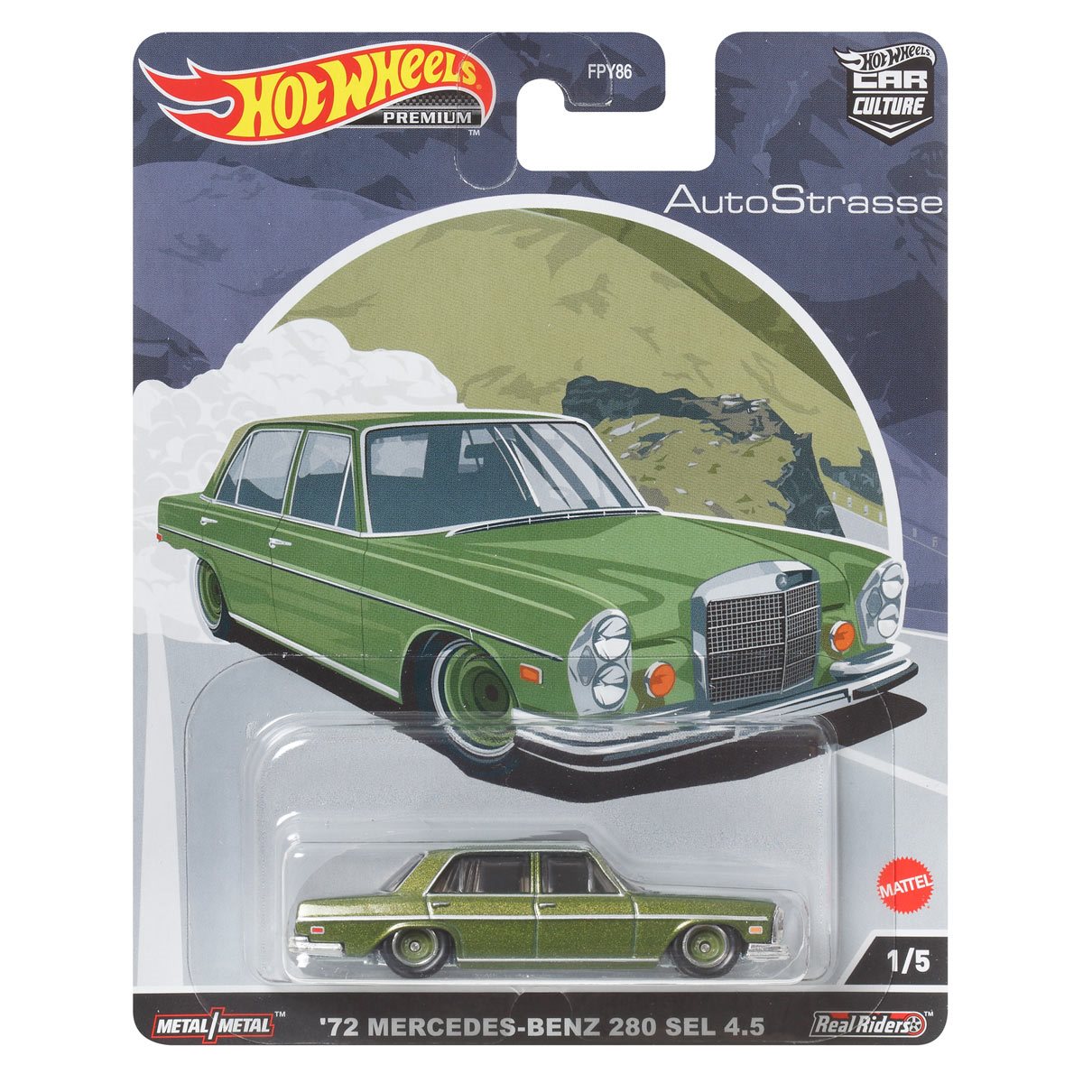 Hot Wheels Premium - 2022 Auto Strasse 1/5 '72 Mercedes-Benz 280
