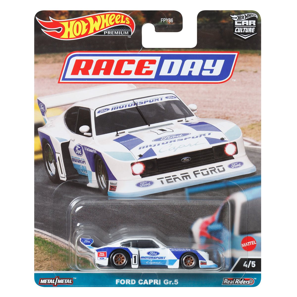 Hot Wheels Premium - 2023 Race Day 4/5 Ford Capri Gr.5 (BBHKC58