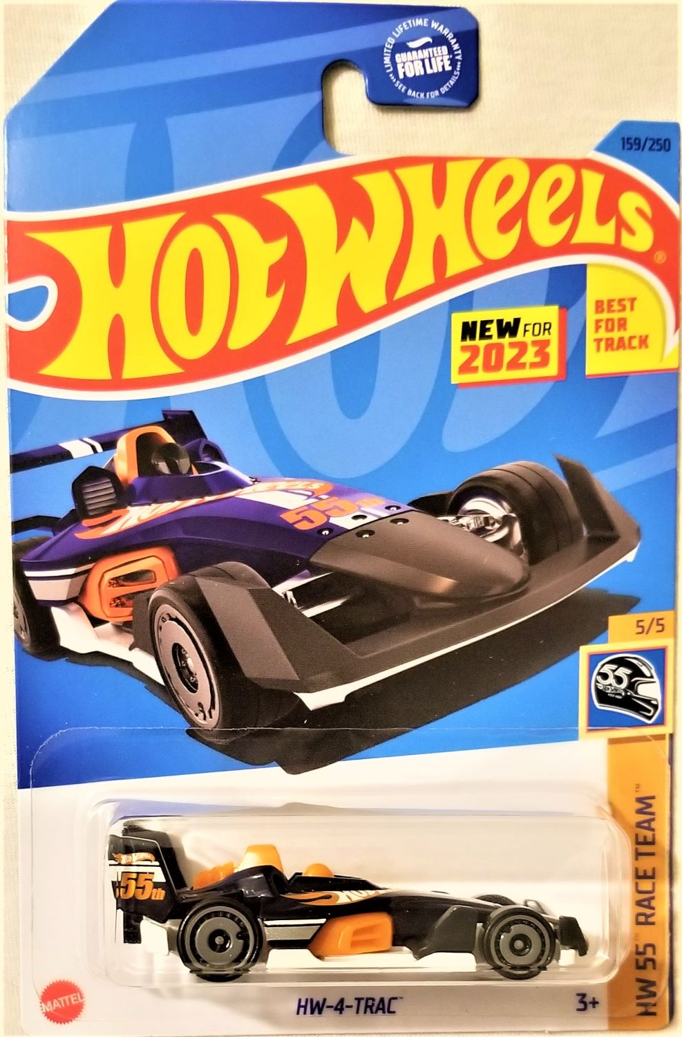 Hot Wheels - 2023 HW 55 Race Team 5/5 Hw-4-Trac 159/250 (BBHKG50