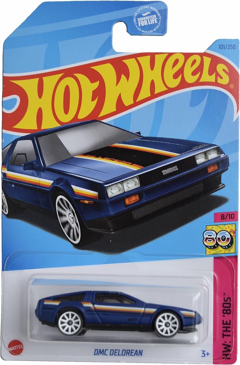 Hot Wheels - 2023 HW: The '80s 8/10 DMC Delorean 101/250 (BBHKJ65