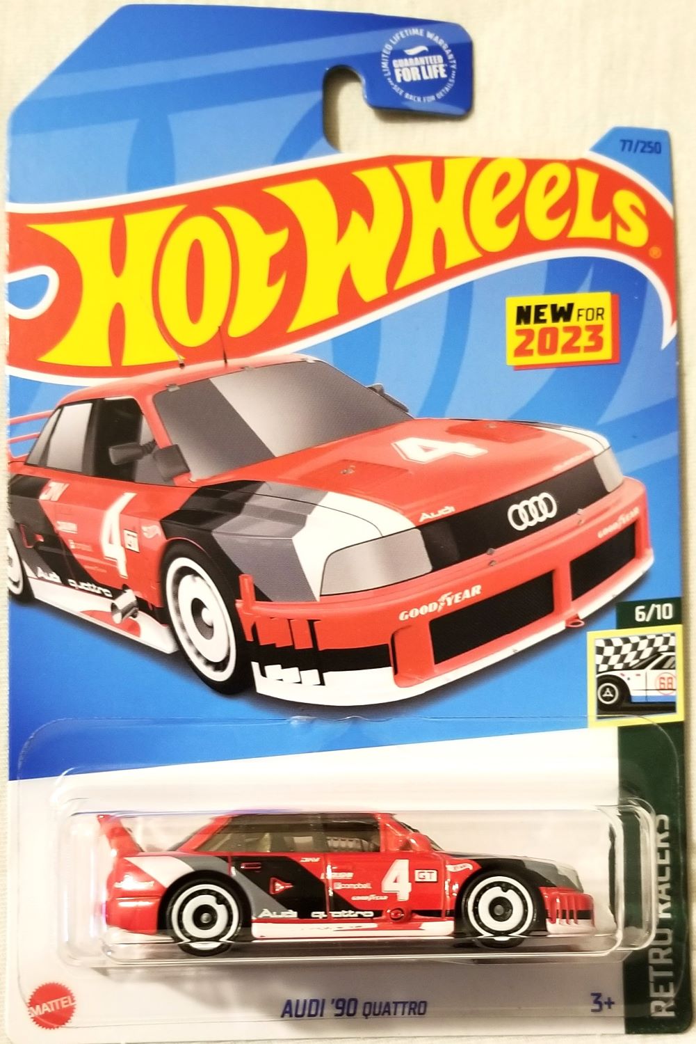 Hot Wheels - 2023 Retro Racers 6/10 Audi '90 Quattro 77/250