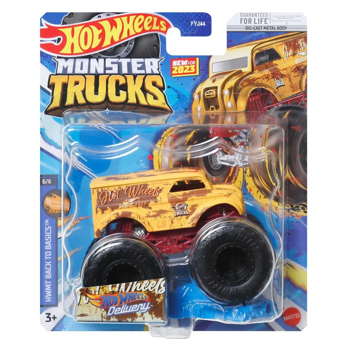 Hot Wheels - Monster Trucks HWMT Back To Basics 6/6 Dairy Delivery