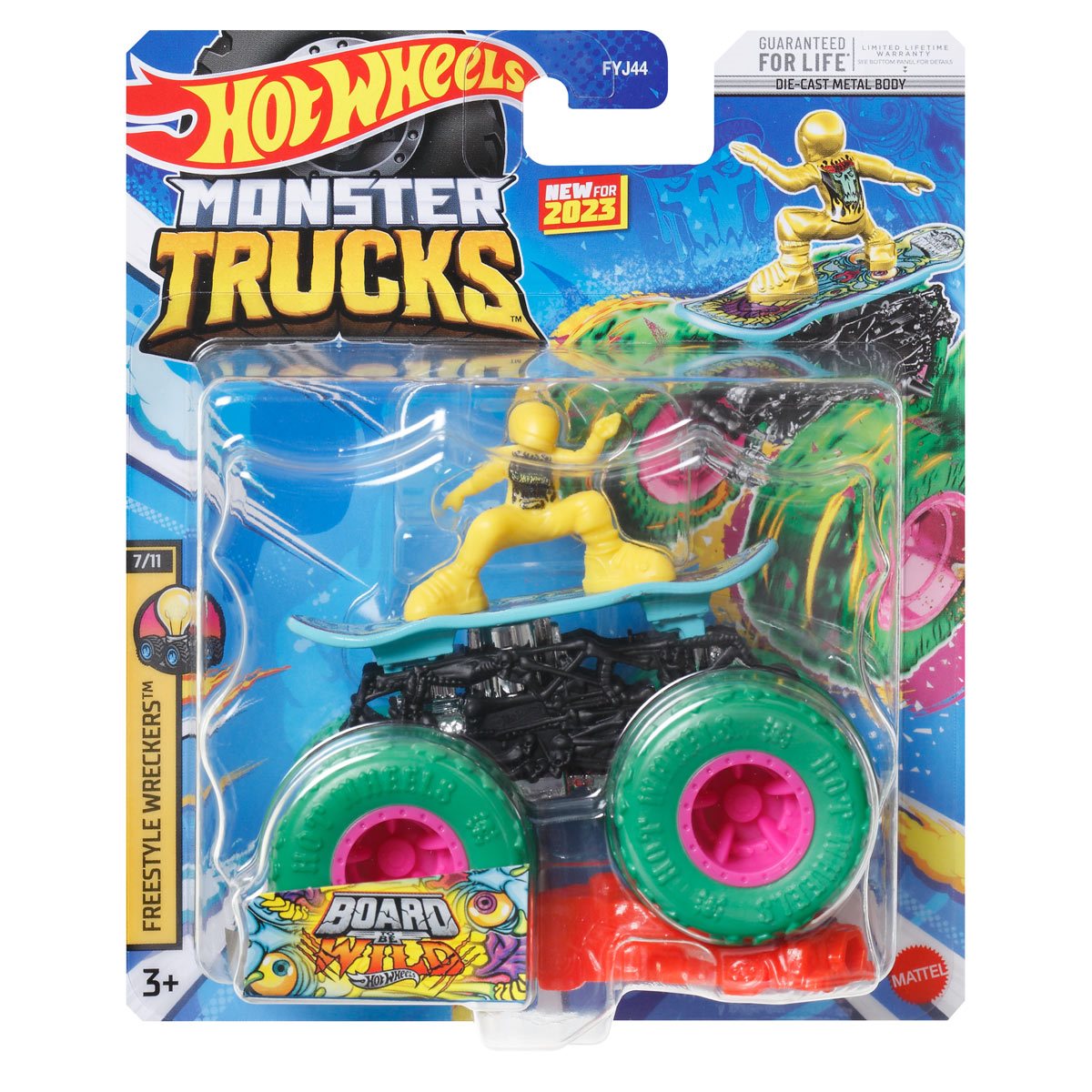 Hot Wheels - Monster Trucks Freestyle Wreckers 7/11 Board to be 