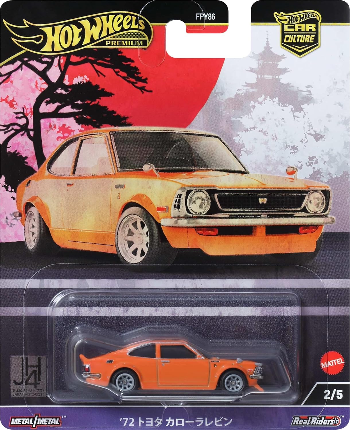 Hot Wheels Premium - 2024 JH4 2/5 '72 Toyota Corolla Levin