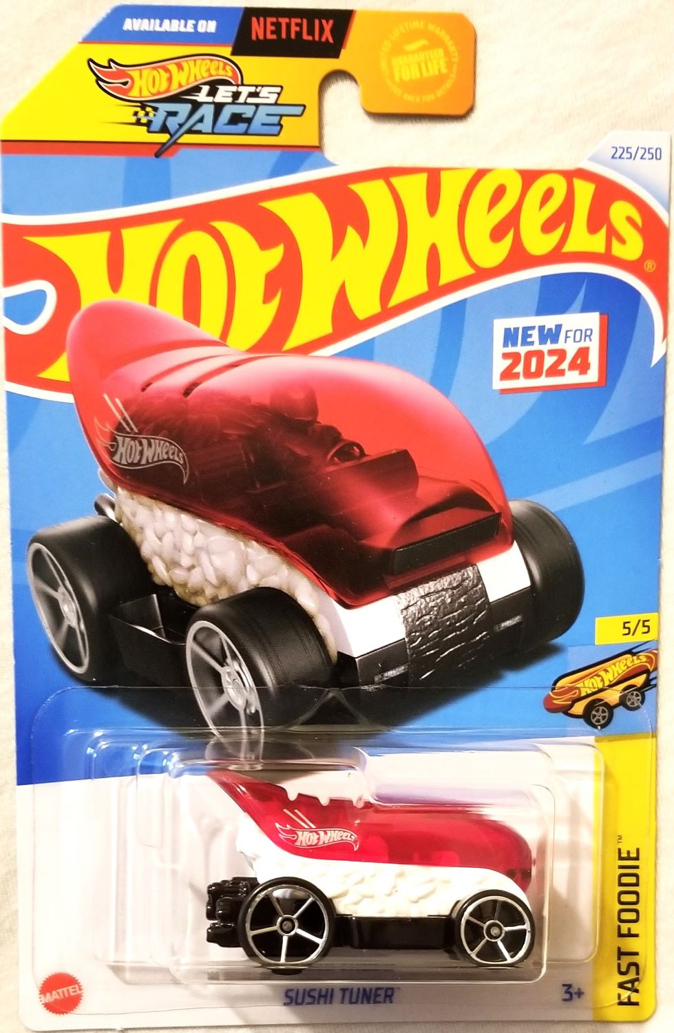 Hot Wheels Doughnut Drifter Pink Fast Foodie 3/5 - 1:64 Scale Die-Cast Car In Protector Case