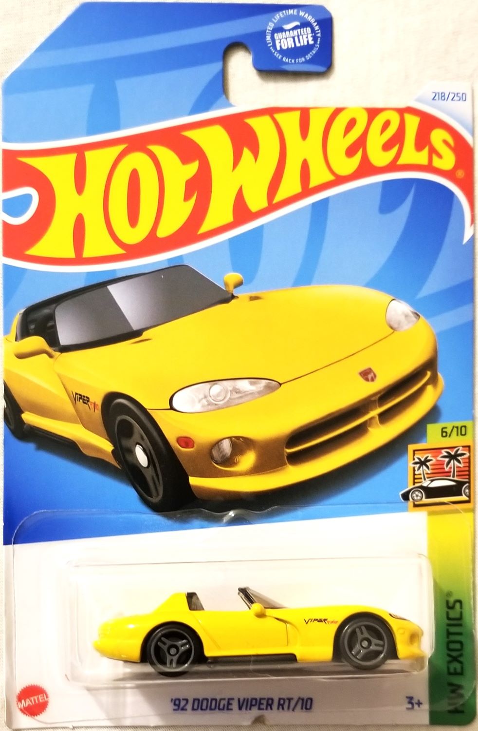 Hot Wheels - 2024 HW Exotics 6/10 '92 Dodge Viper RT/10 218/250