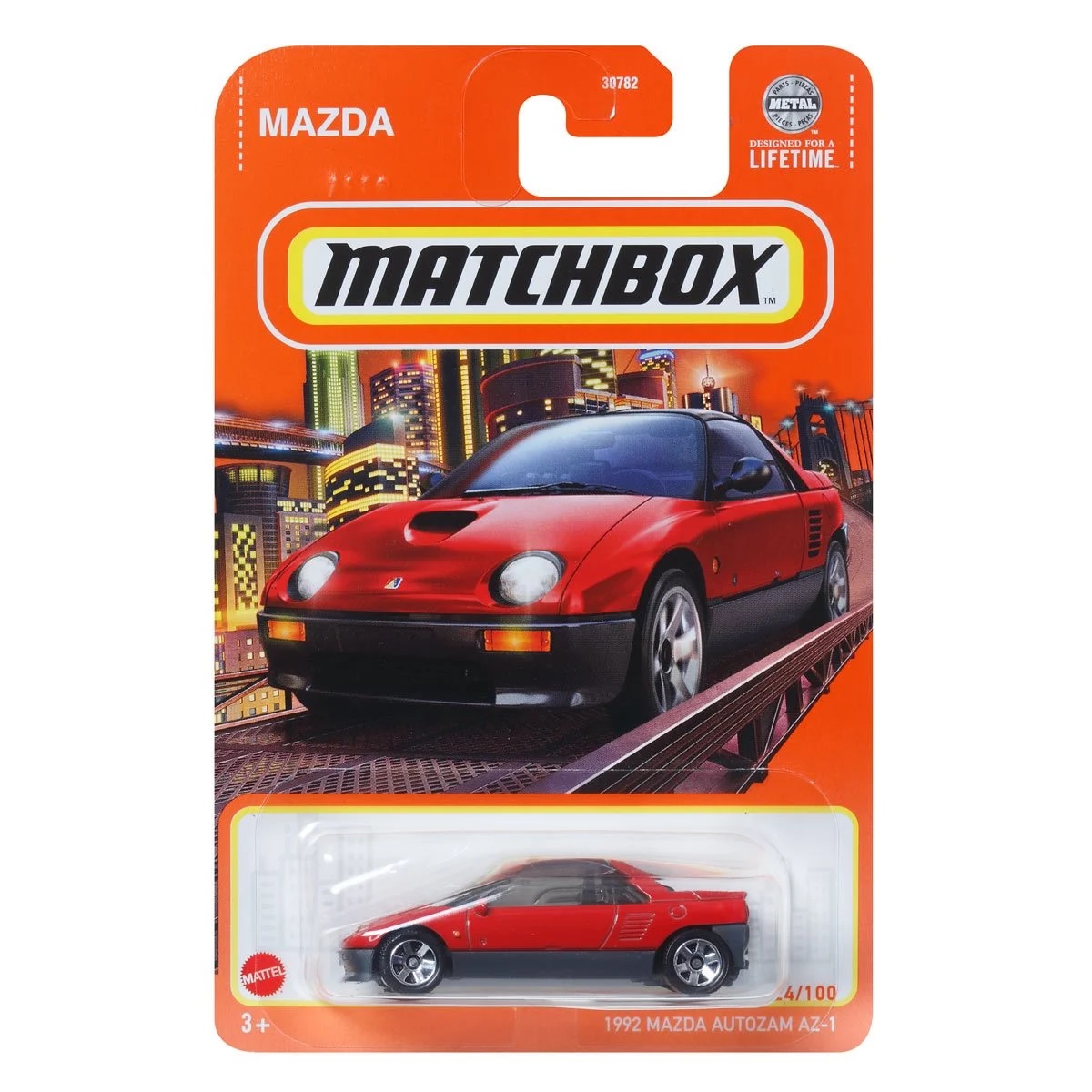 ミニカー HOTWORKS AUTOZAM AZ-1 1/43 1/43 Scale Hot Works AUTOZAM MAZDA AZ-1 RED Diecast HW43003