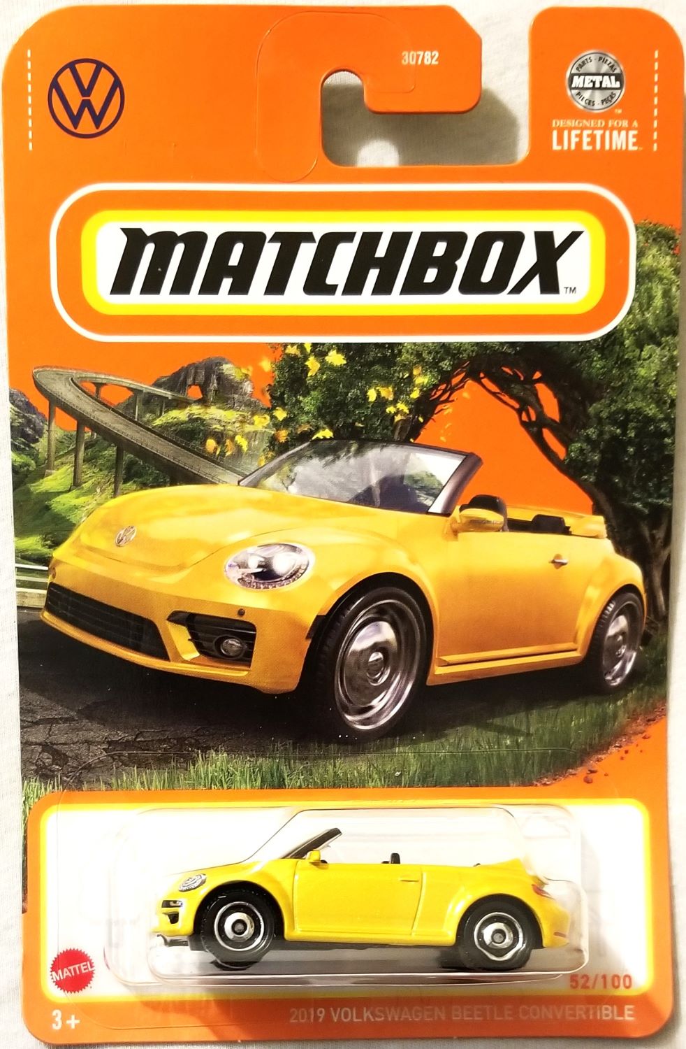 Matchbox - 2024 Mainline 52/100 2019 Volkswagen Beetle Convertible