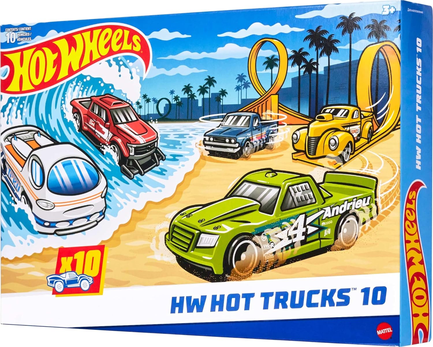 Hot Wheels - 2024 HW Hot Trucks 10 Multipack 10-Car Set