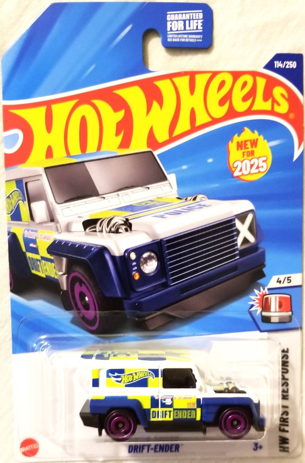 Hot Wheels - 2025 HW First Response 4/5 Drift-Ender 114/250