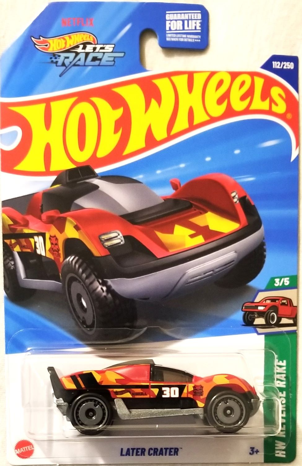 Hot Wheels - 2025 HW Reverse Rake 3/5 Later Crater 112/250