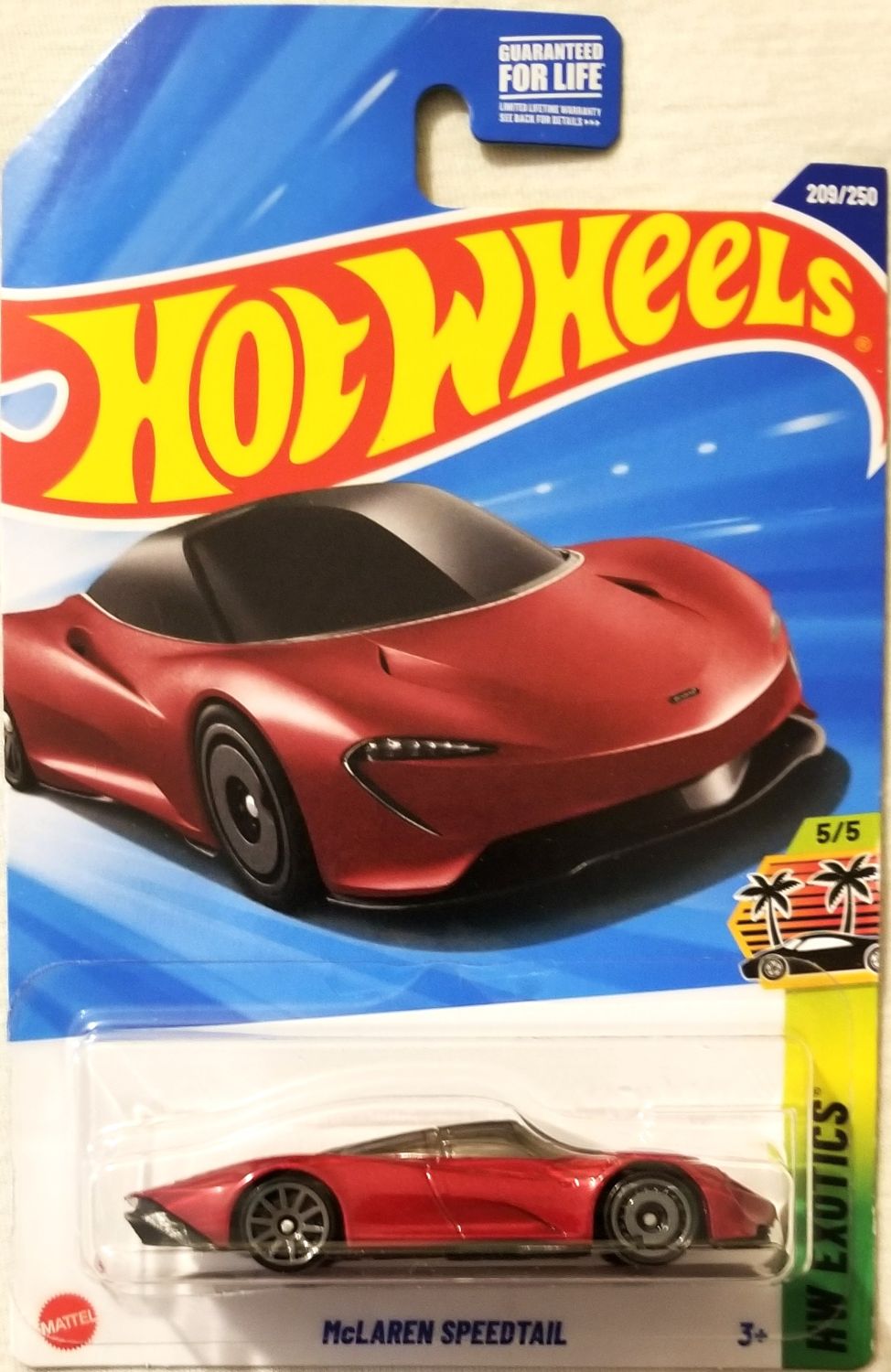 Hot Wheels - 2025 HW Exotics 5/5 McLaren Speedtail 209/250