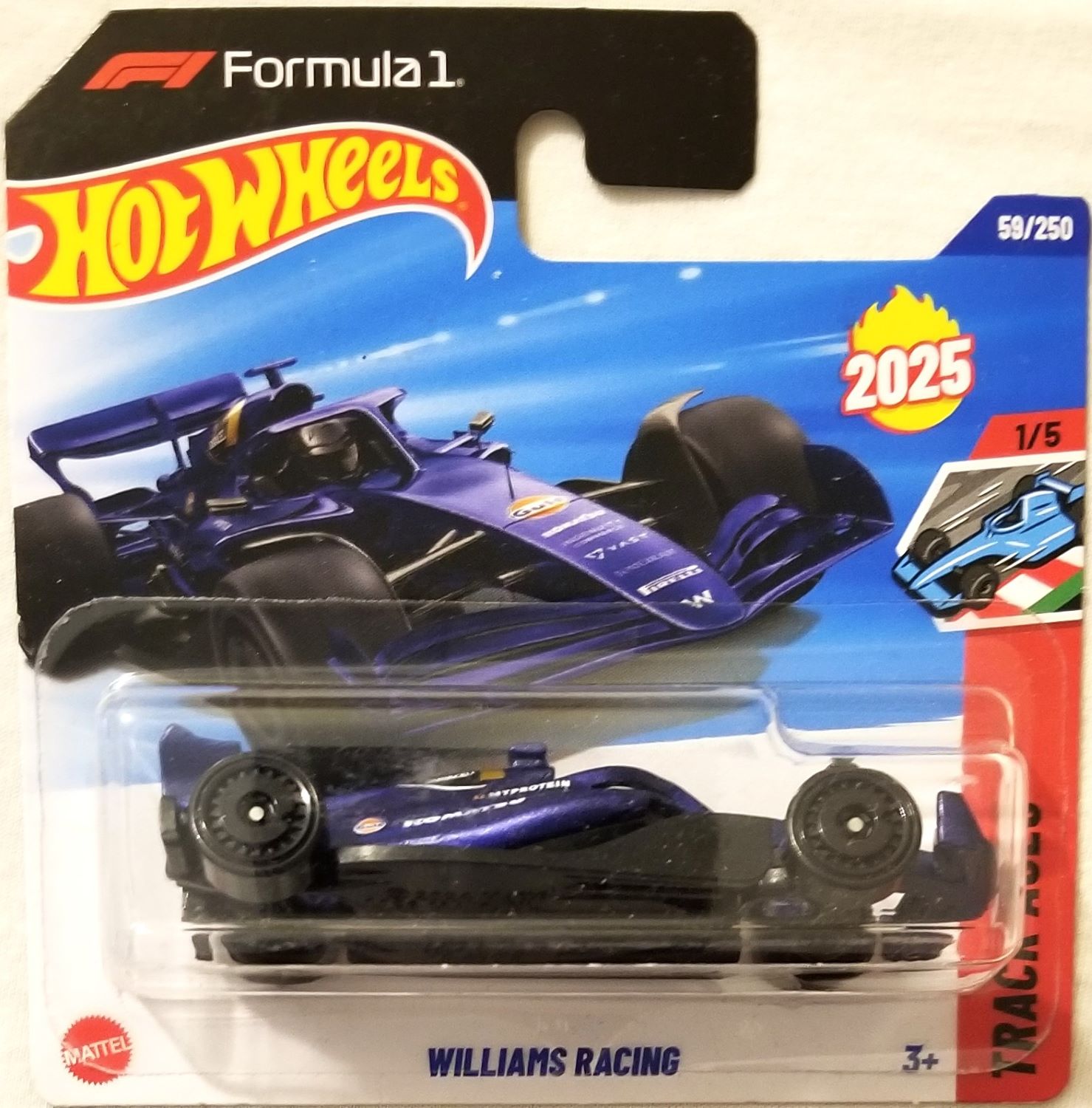 Hot Wheels - 2025 Track Aces 1/5 Williams Racing 59/250 Short Card
