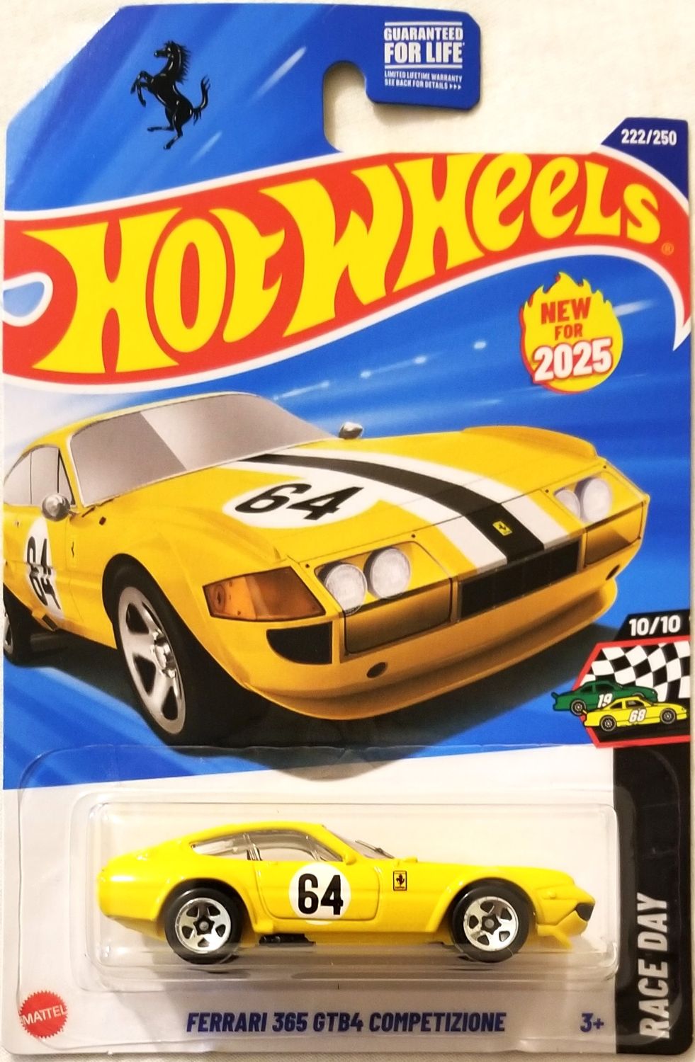 Hot Wheels - 2025 Race Day 10/10 Ferrari 365 GTB4 Competizione 222