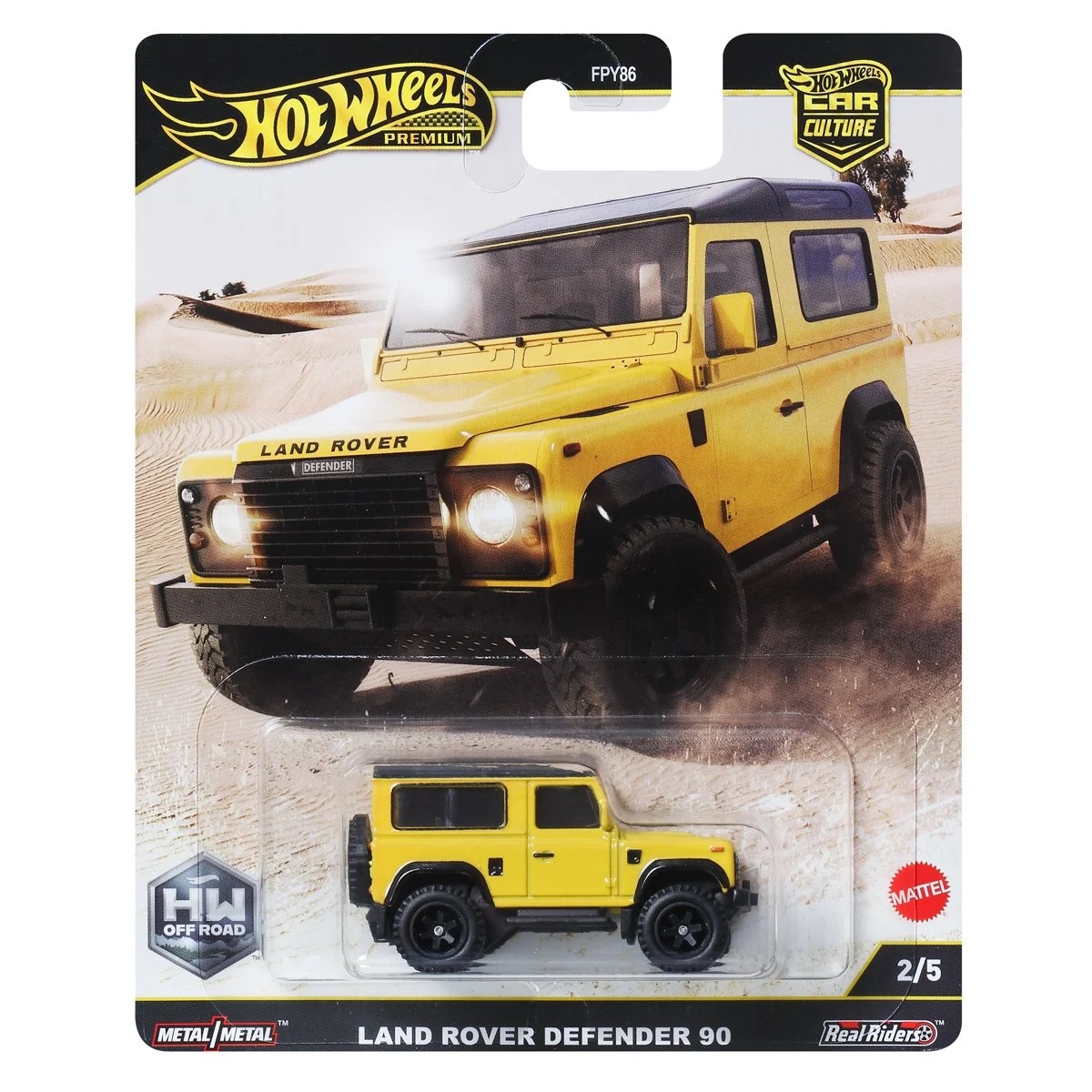 Hot Wheels Premium - 2025 HW Off Road 2/5 Land Rover Defender 90
