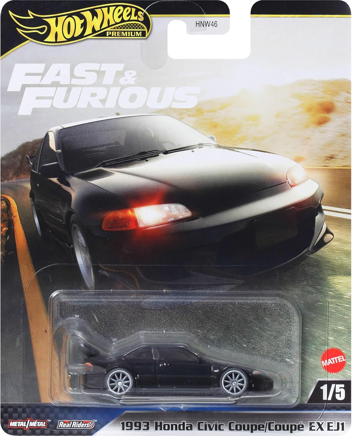 Hot Wheels Fast & Furious シビック他5台 Hot Wheels Premium Fast & Furious 2025 Case M Set of 5 (In-Stock