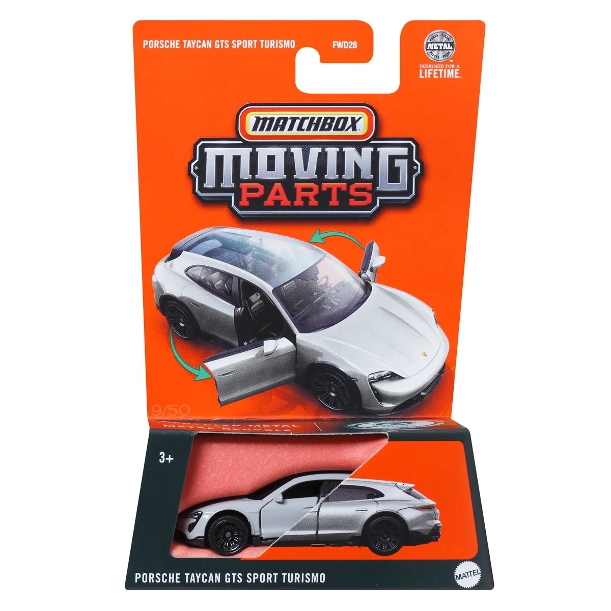 Matchbox - 2025 Moving Parts 9/50 Porsche Taycan GTS Sport Turismo