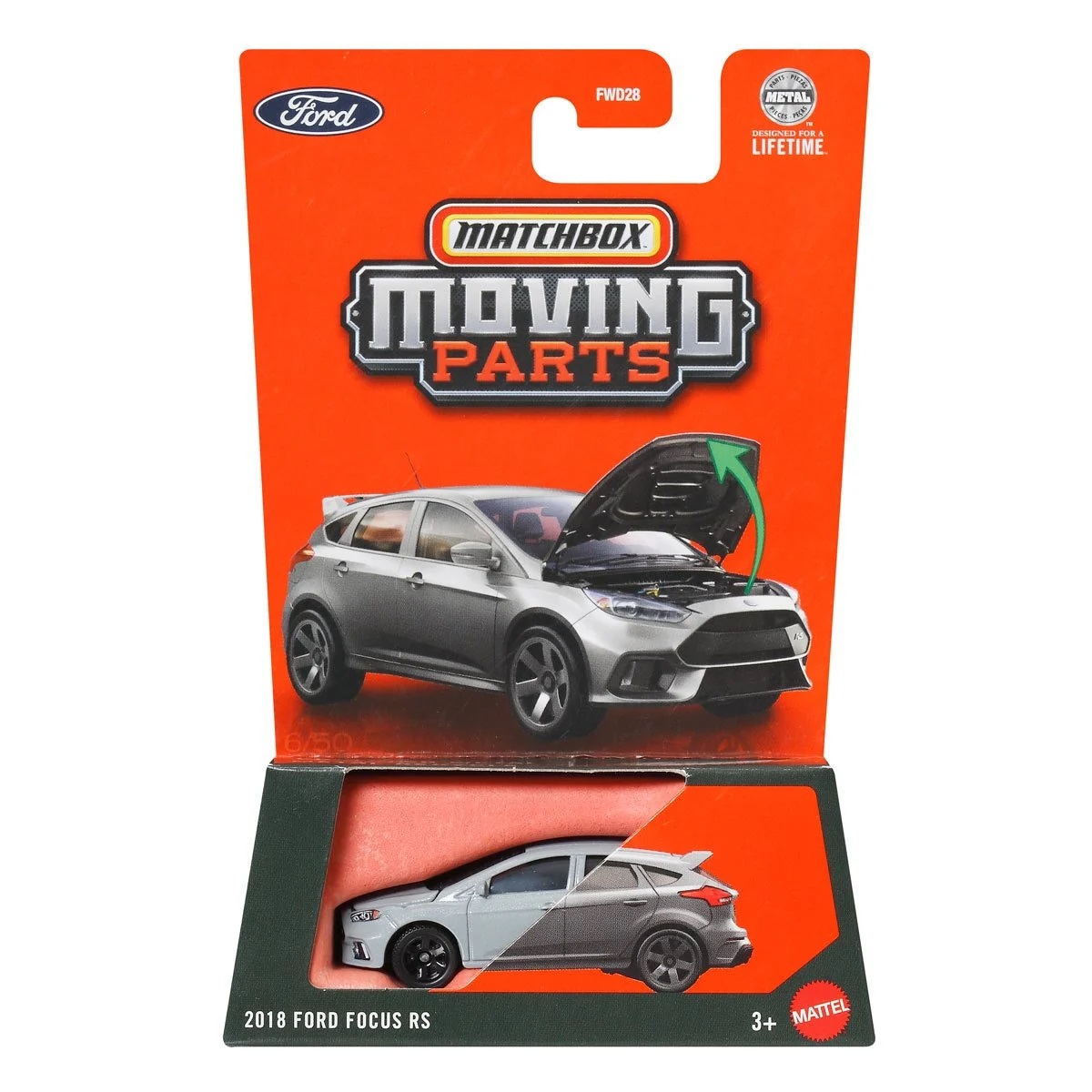 Matchbox - 2025 Moving Parts 6/50 2018 Ford Focus RS (BBJBW90) | eBay