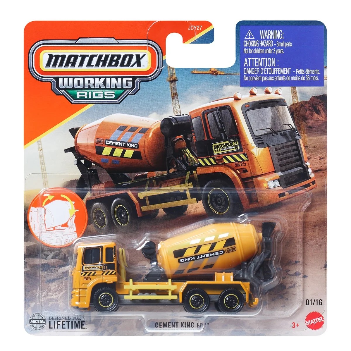 Matchbox - 2025 Working Rigs 1/16 Cement King HD (BBJBX69
