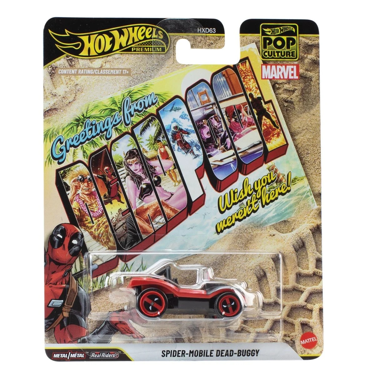 Hot Wheels Premium - Pop Culture Deadpool Spider-Mobile Dead-Buggy