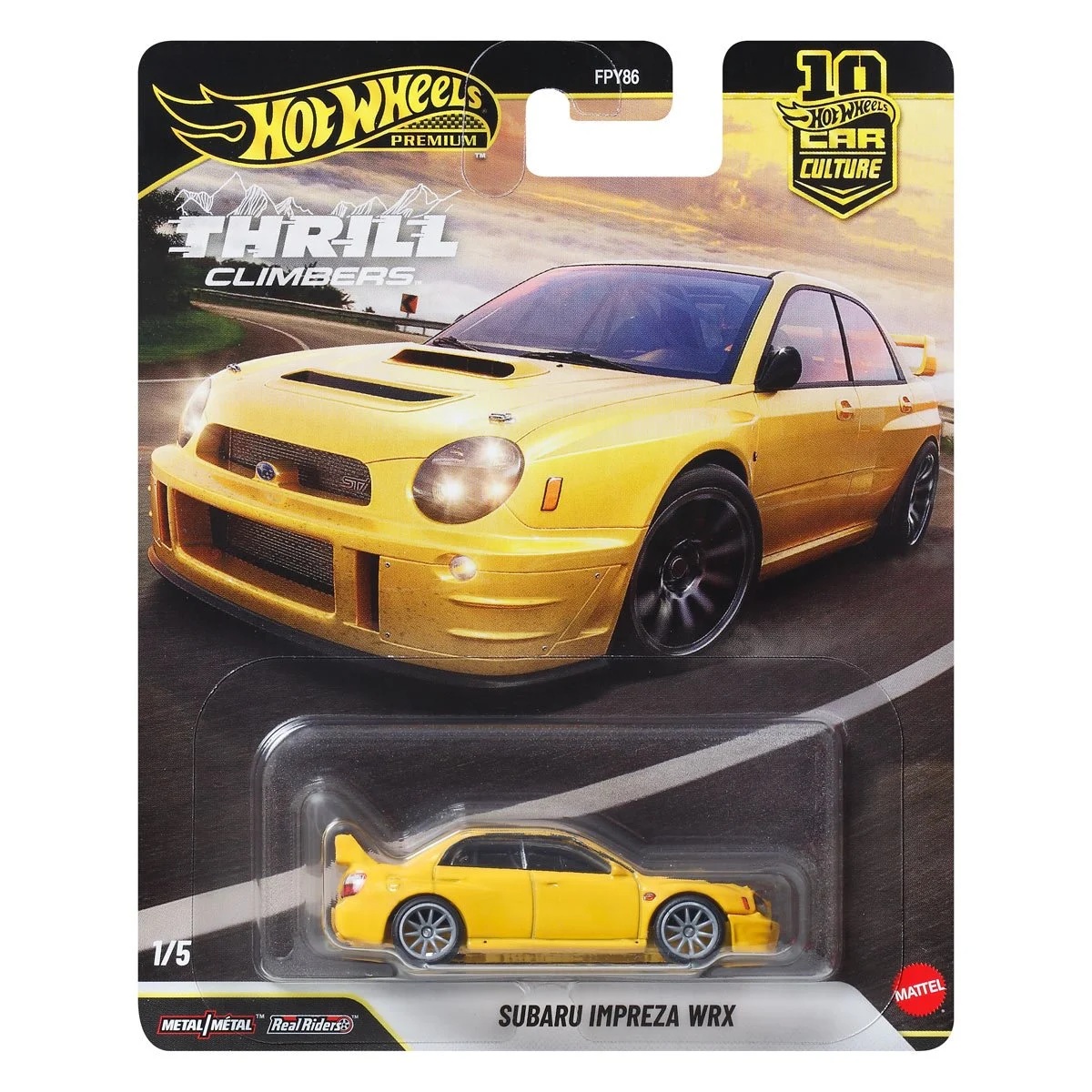 Hotwheels 2026 Subaru Impreza FC ザマック Hot Wheels Premium - 2026 Thrill Climbers 1/5 Subaru Impreza WRX