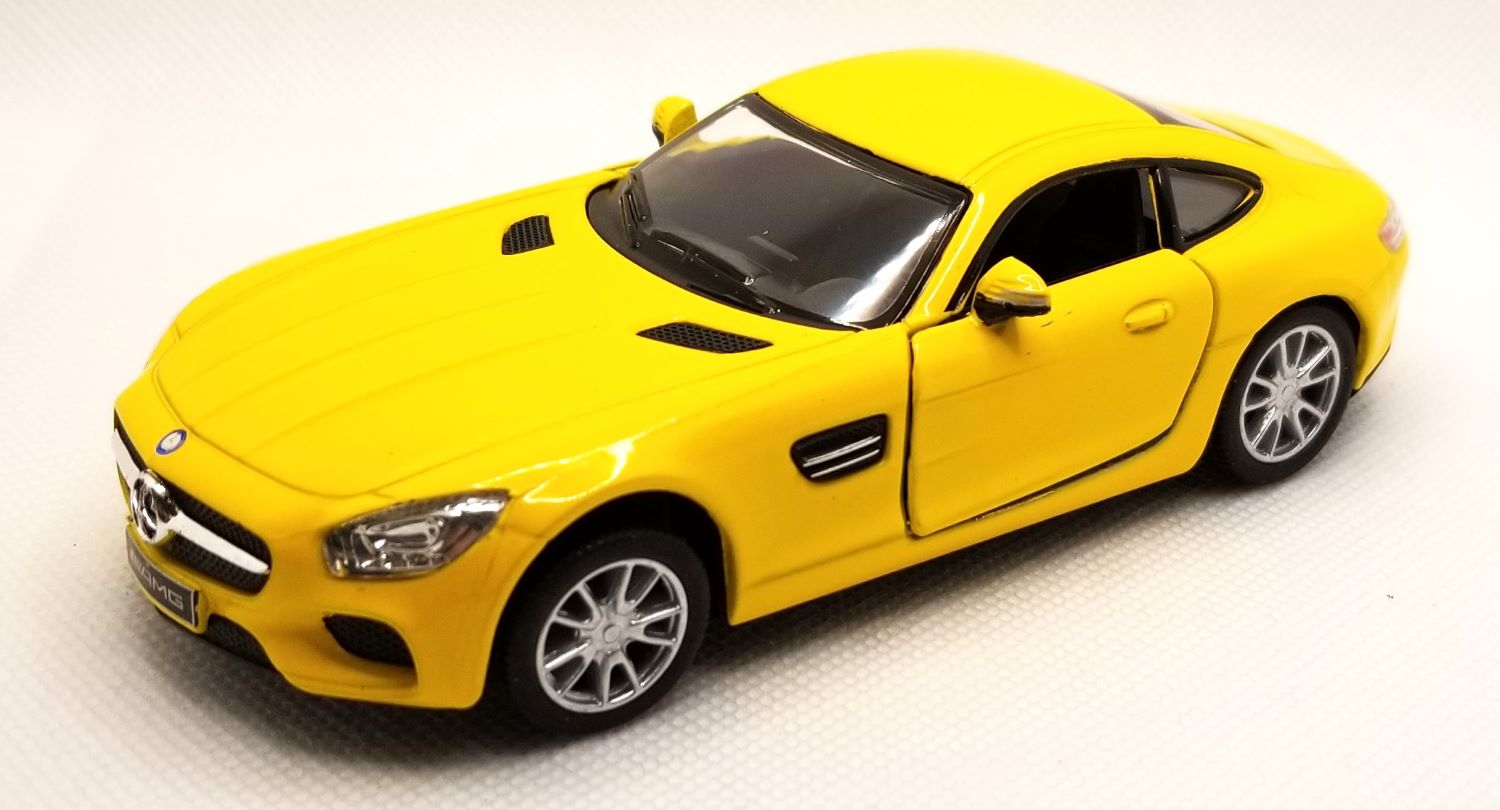 Kinsmart - 1:36 Scale Model Mercedes-Amg GT Yellow (BBKT5388DY) | eBay