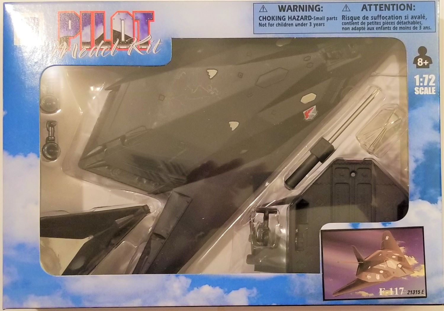New Ray 172 Scale Pilot Model Kit F117 Nighthawk (BBNR21317F117) eBay
