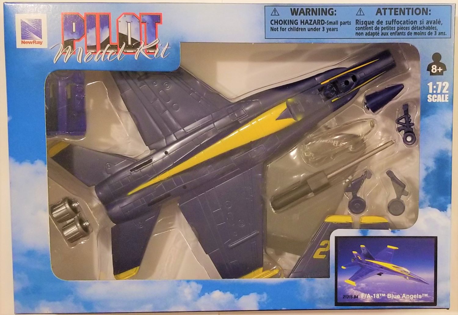 New Ray - 1:72 Scale Pilot Model Kit F/A-18 Blue Angels