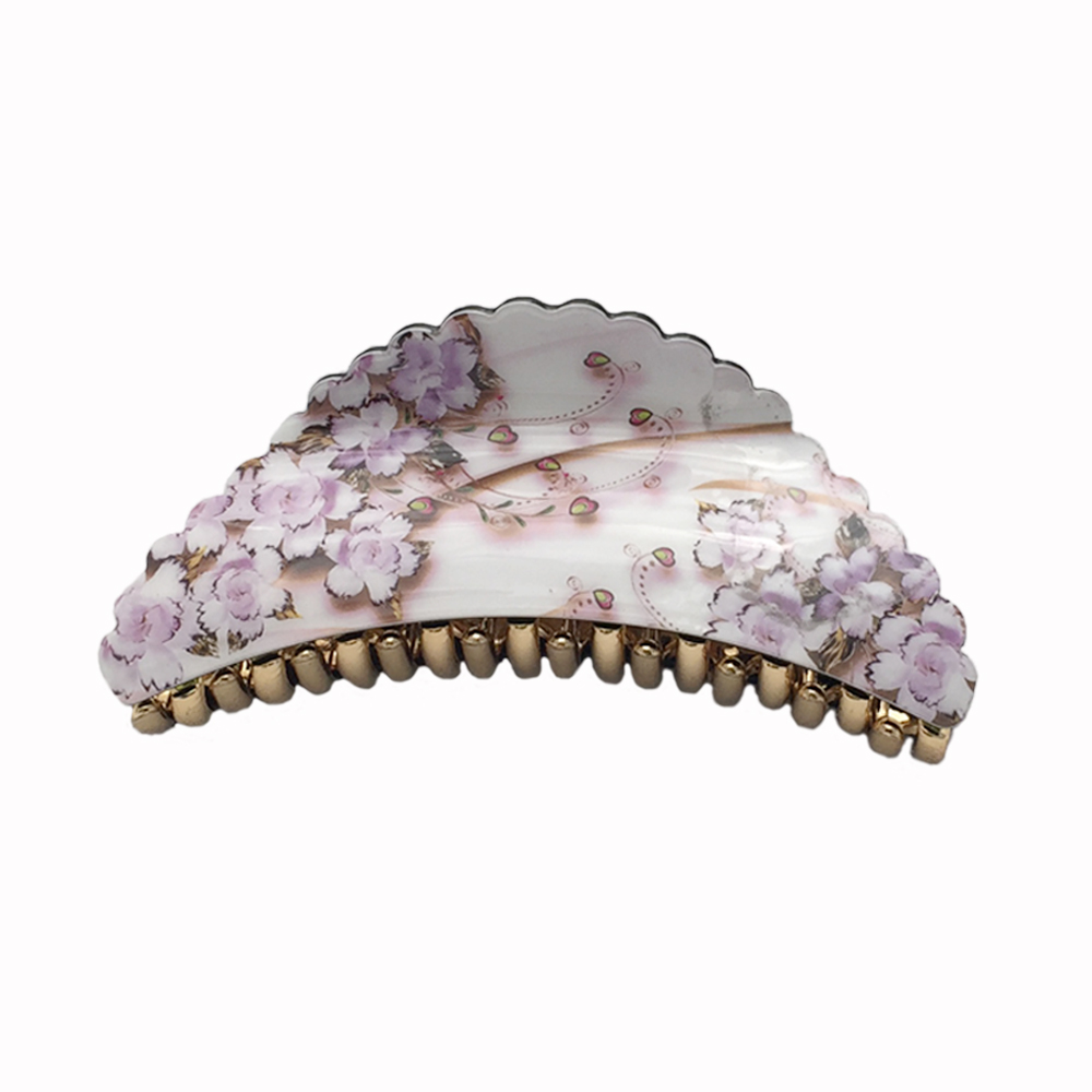 large flower claw clip