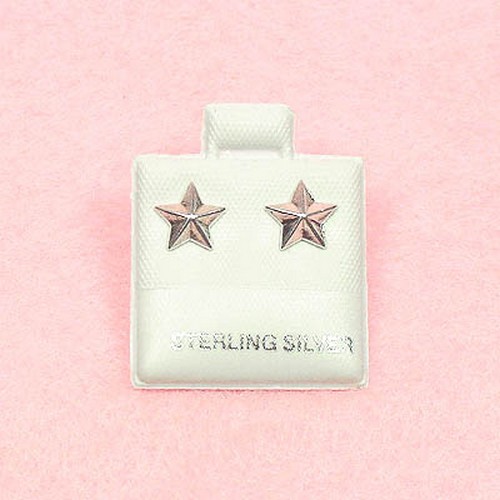 Sterling Silver - Star Stud Earrings (SE202) | eBay