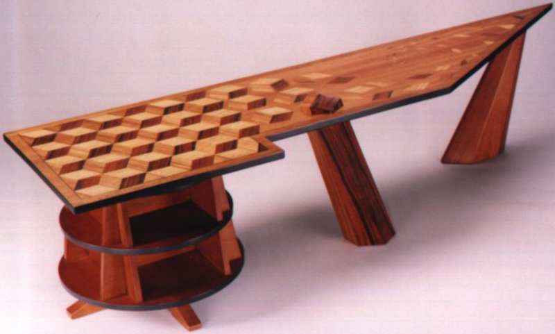 veneered table glen de gruy
