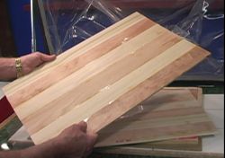 Vacuum pressed lamintes finished product